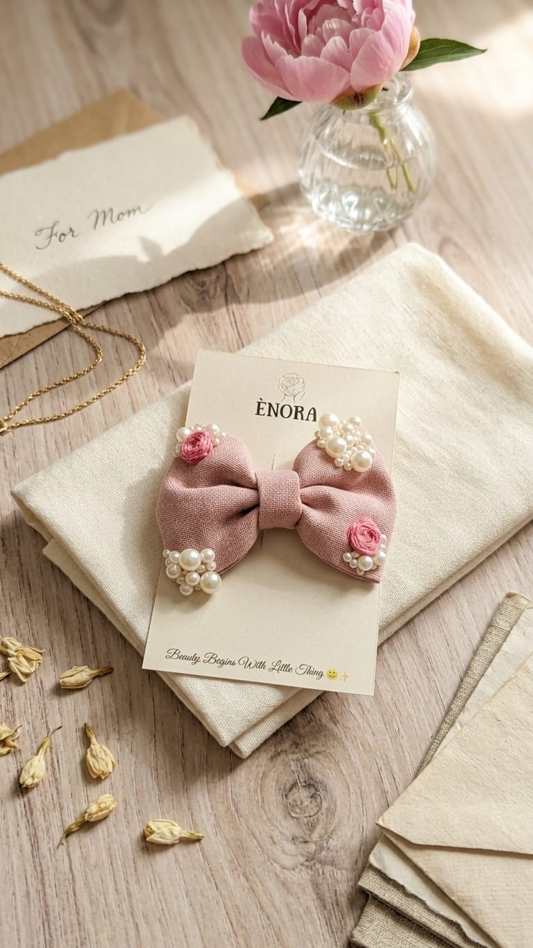 Mini pink bow