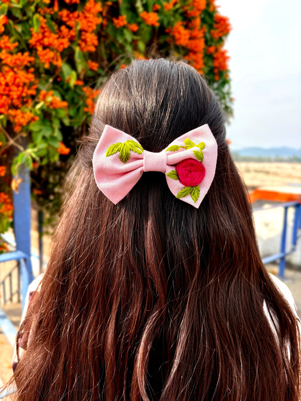 Rosé Bloom Bow 🎀🌹