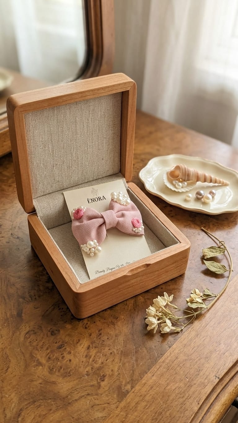 Mini pink bow