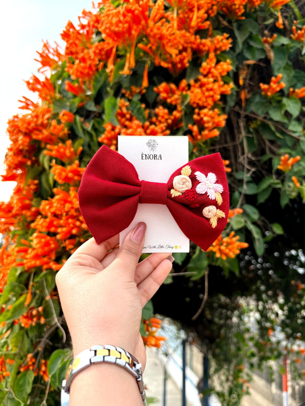 Ruby Bloom Bow
