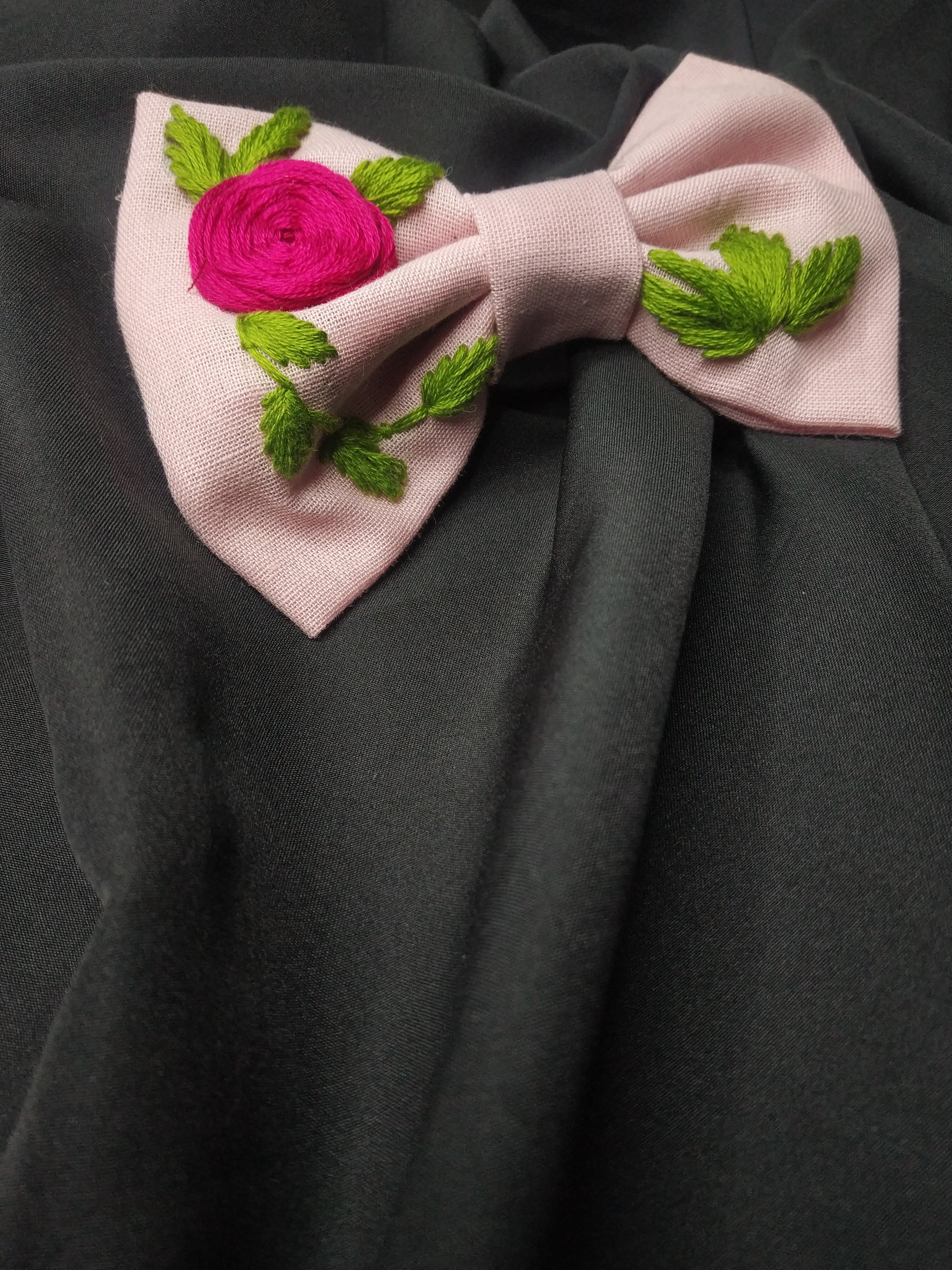 Rosé Bloom Bow 🎀🌹